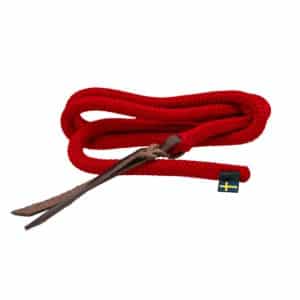 Lead rope red in pre-cut length
