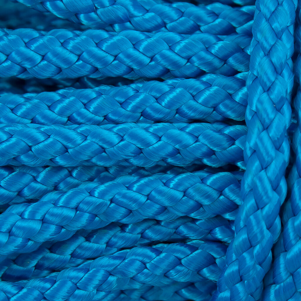 Blå detaljbild 6mm 10m PolyRopes