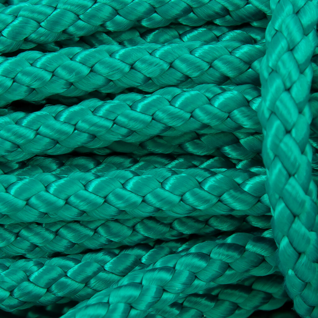 Grön detaljbild 6mm 10m PolyRopes