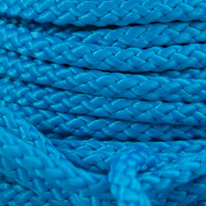Blå 4mm 12 m detaljbild PolyRopes