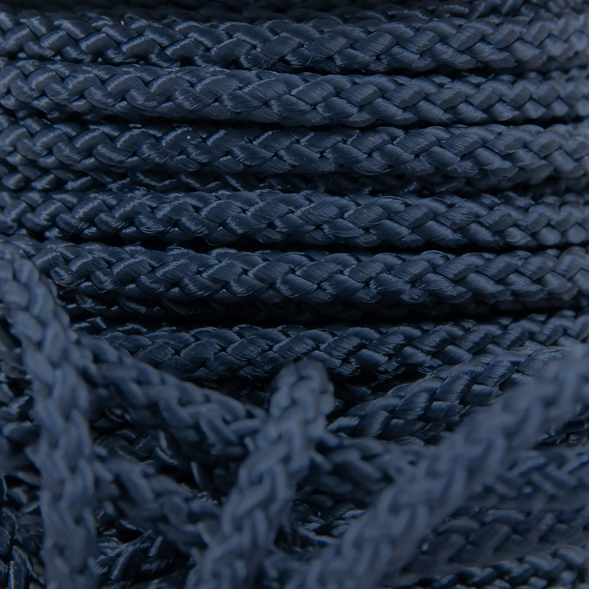 Marinblå 4mm 12 m detaljbild PolyRopes