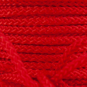 Röd 4mm 12 m detaljbild PolyRopes