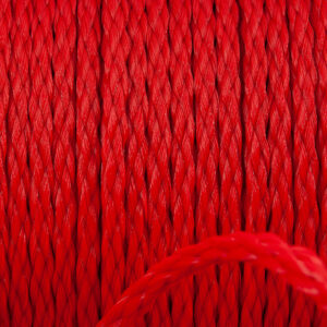 Polyetenlina specialflätad röd näbild PolyRopes