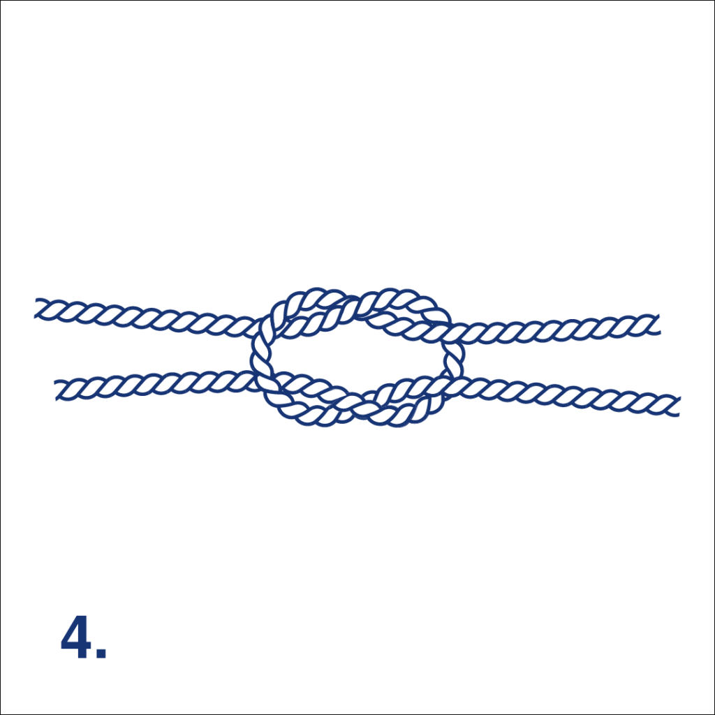 Knot Reef Knot / Square Knot Step 4