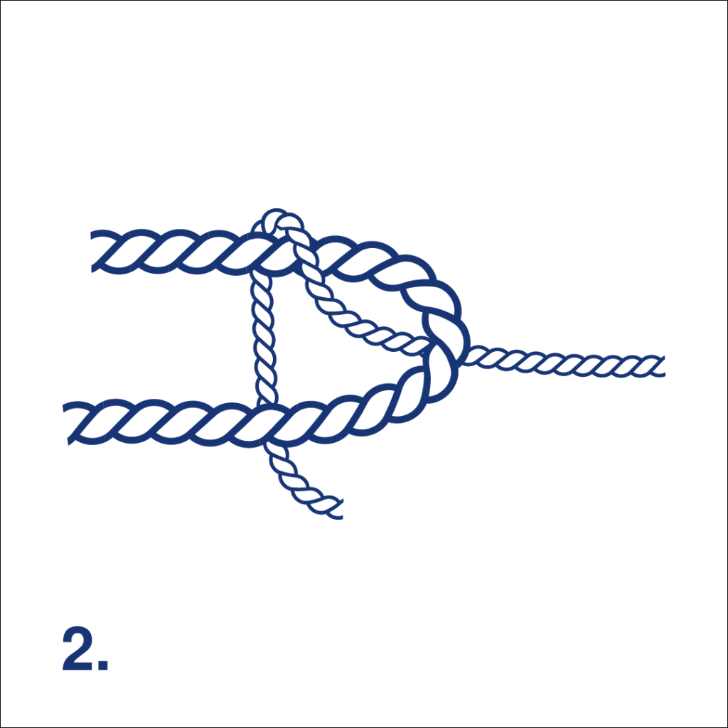 Knot Sheet Bend Step 2
