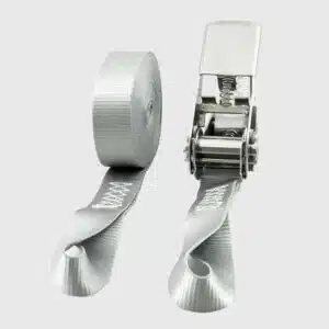 Spännrem 500 kg rostfri vinsch grå