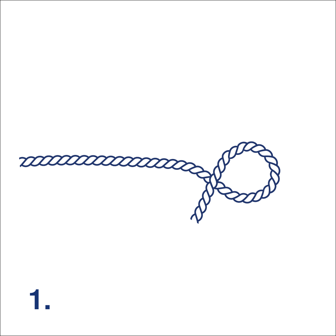 Knot Figure-eight Knot Step 1