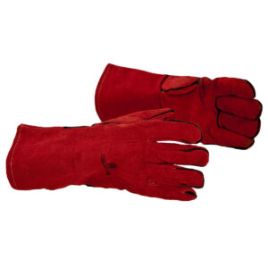 Protective gloves heat fire Express red