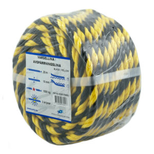 Poly-Produkter Warning Rope yellow black marking barrier mini-coil