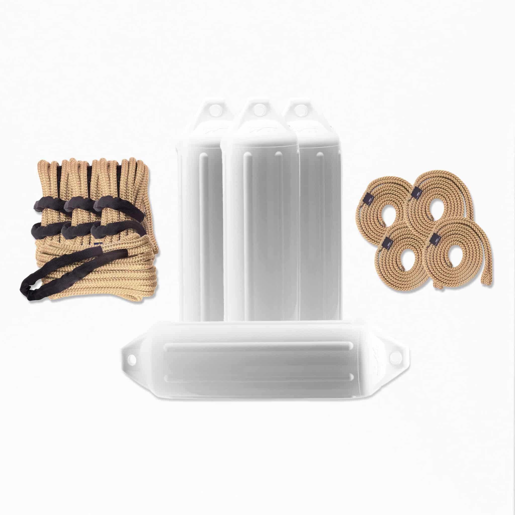 poly-ropes-förtöjningspaket-beige+vit poly-ropes-förtöjningspaket-beige+vit